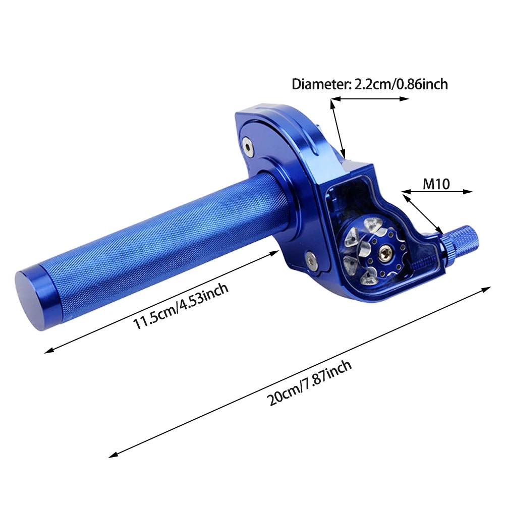22mm Universal Motorcycle Adjustable Handlebars Moped Scooter Bike CNC Throttle Twist Grips For Moped Scooter Bike M10*1.5