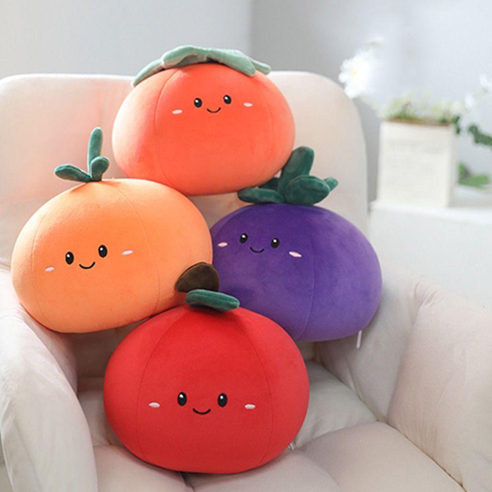 2 In 1 U-shaped Pillow Cartoon Soft Cute Fruit Neck Pillow Breathable Ergonomic Fruits Deformation Pillow Outdoor Activities