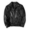 New Gang Flight Jacket Genuine Leather Mens Coat Autumn Loose Fit Large Size Outerwear