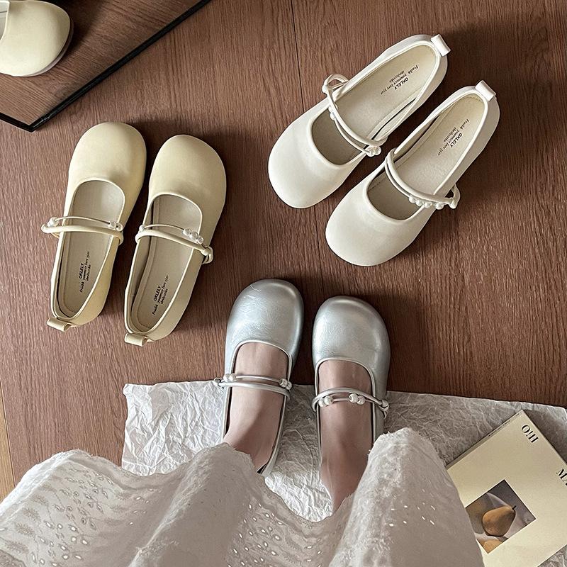 Fashion with skirt temperament single shoes women's summer models new models not tired feet small leather shoes