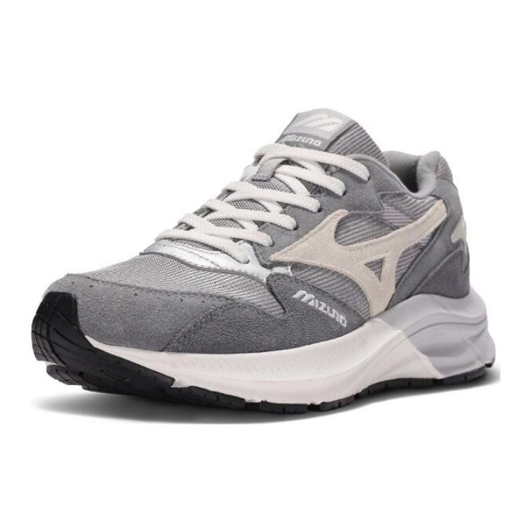 Mizuno Pi Retro Versatile Durable Breathable Low-Top Casual Running Shoes Unisex Sneaker Gray White D1GH232301