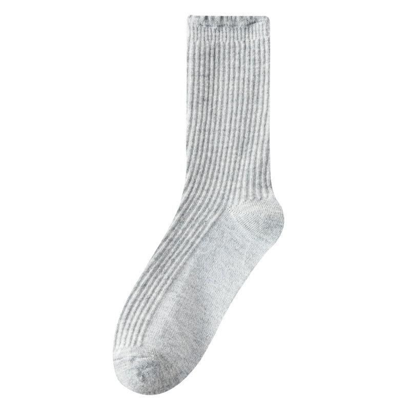 Female Autumn and Winter Warm Wooden Ear Lace In The Tube Pile Socks