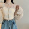Weuiean Lace Camisole Top with Zippered Lace Tube Tank One Size Fits Women's Cups, Camisole, Top, Top, Most, LSL-013 (White)
