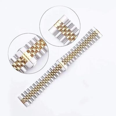 2 Piezas Correa de Reloj de Acero Inoxidable de Lujo para Apple Watch Series 9 8 SE 7 6 5 4 3 Correa Metálica para Banda IWatch 38 40 41 42 44 45 49mm