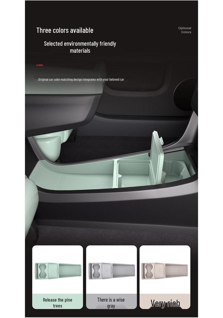 Compatible with Dongfeng 25: Nano 06 Center Console Storage Organizer & Glasses Holder