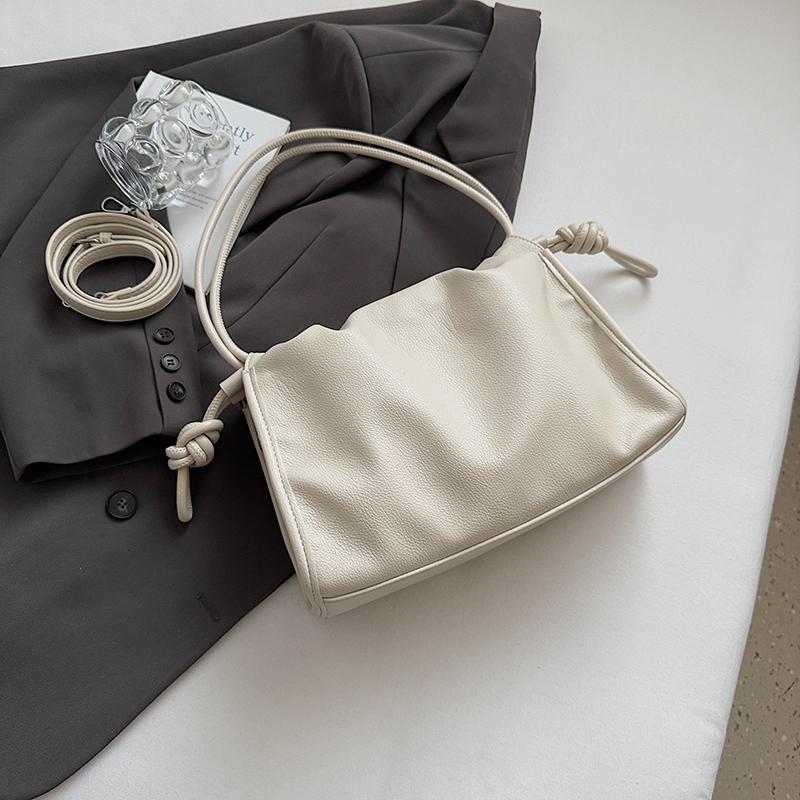 Faux-Leder-Knotenhenkel Schultertasche für Damen Mode Crossbody Handtasche Lässiger Alltagsgebrauch