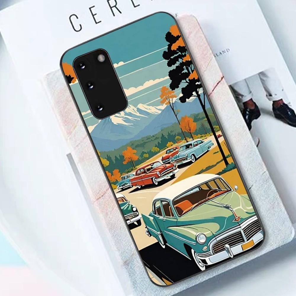 Classic Vintage Old Retro Car Phone Case For Samsung S 9 10 20 21 22 23 30 23 24 Plus Lite Ultra FE S10lite Fundas