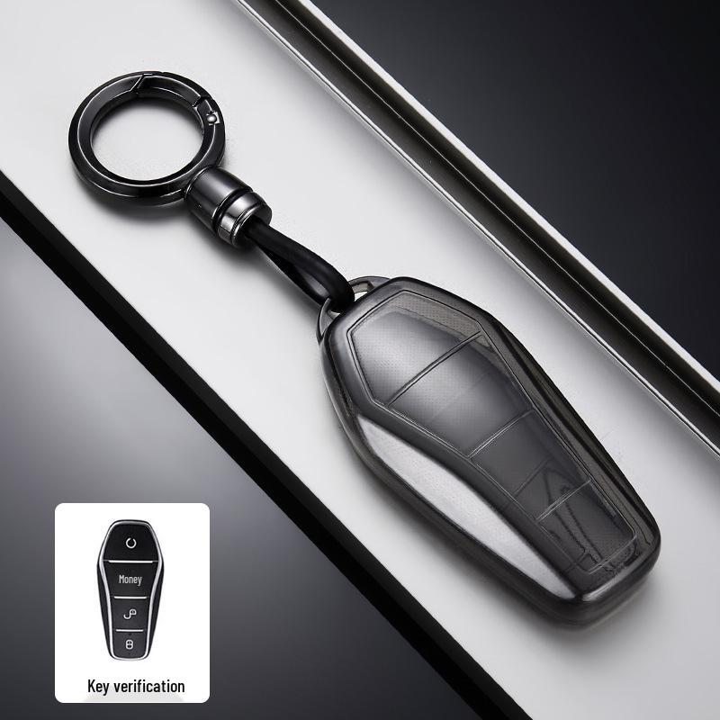 BYD Key Case: TPU Full Coverage Protective Shell for Song Qin PLUS/dmi Dolphin - Anti-Fall Design.