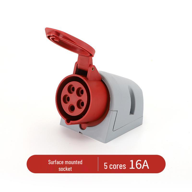 IP44 Waterproof Industrial Plug Socket Connector with Solid Copper Core, 16/32A Aviation Plug.