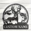 Customizable Metal Family Name Sign Black Iron Wall Art for Home Living Room Outdoor Patio Decor