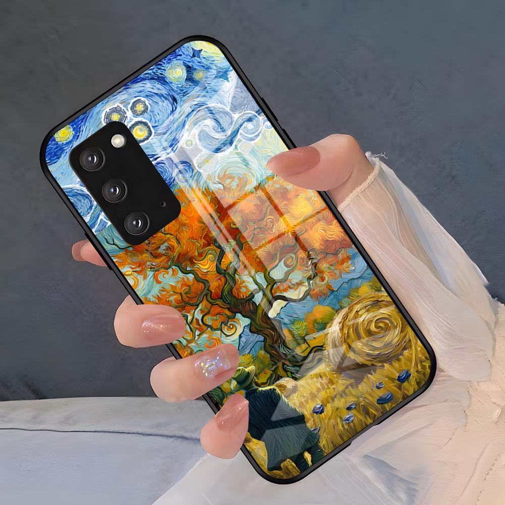 Van Gogh Oil Paintings Phone Case For Samsung S26 S25 Plus S20 S20 Plus S22 Ultra S23 FE S21 Plus S21 Ultra Glass Cover