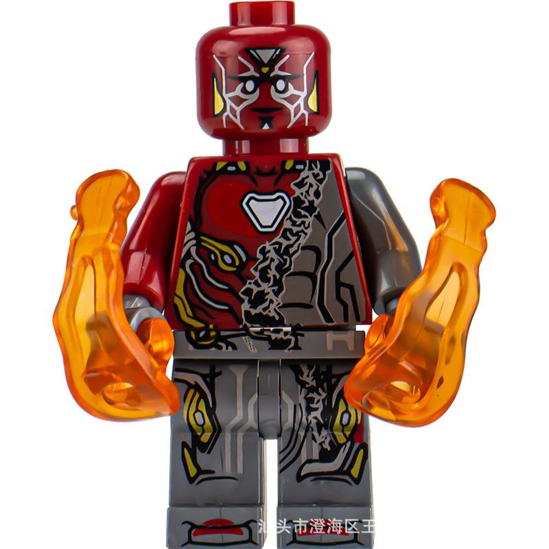Ninja Warrior Superhero Doll With Weapon Single Building Block Assembly Toy
