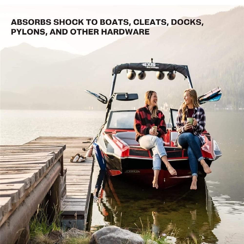 Stretch Dock Rope Car Motorcycle Yacht Puller Mooring Docking Rope 4FT Anchor Rope Cable