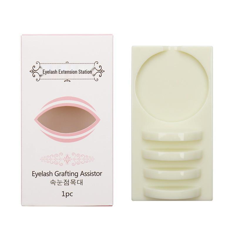 Multi-functional Anti-fall Eyelash Glue Tray & Pad for Lash Application