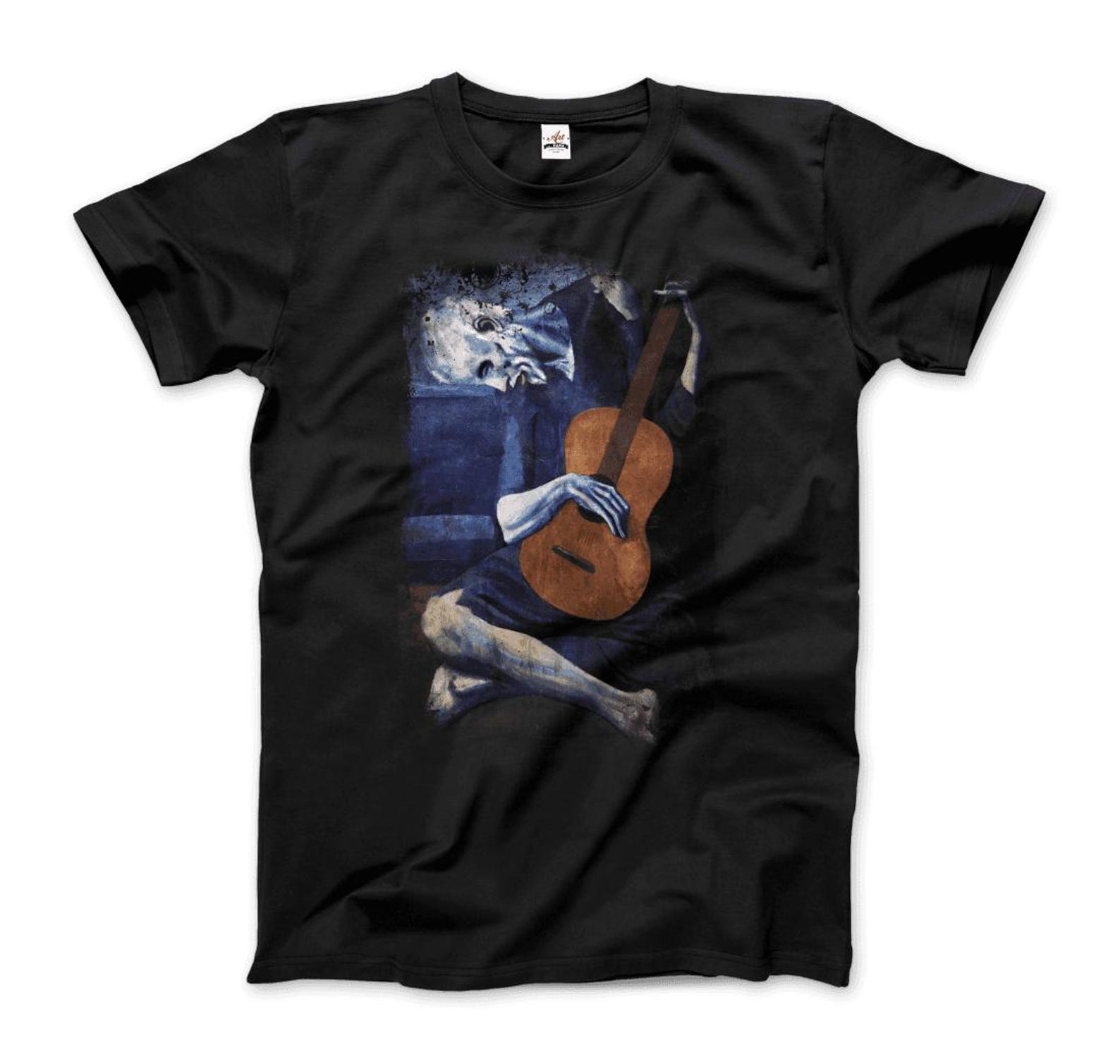 The Old Guitarist Artwork T-Shirt XL
