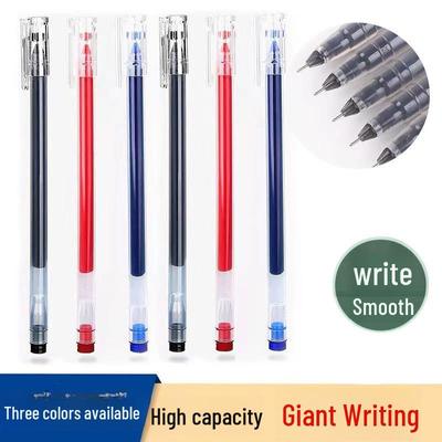 Stylo gel à pointe fine haute capacité, 0,5 mm, pour étudiants et examens