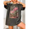 Bloom Where You Are Planted Cactus Rose Design Womens T Shirts Cotton Casual T-Shirt Summer Top Soft Loose Short Sleeve