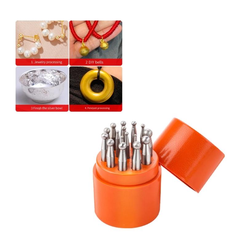 Jewelry Making Punch Set High Strength Steel Jewelry Forming Tool Perfect for Precisions Goldsmith Crafting and Projects