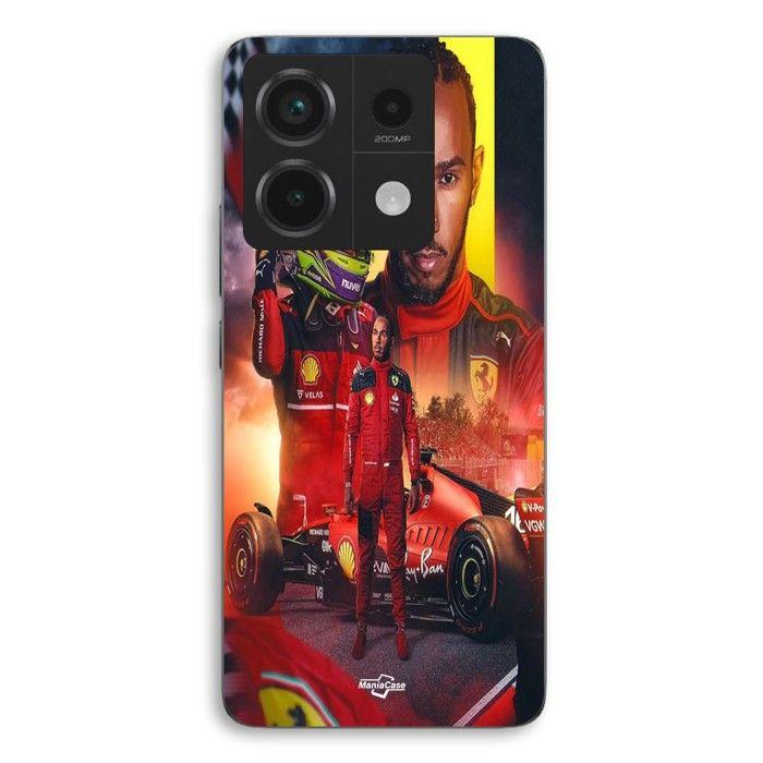 Coque Pour Xiaomi Redmi Note 13 Pro 5g Lewis Hamilton Scuderia Ferrari F1 officiel Maniacase