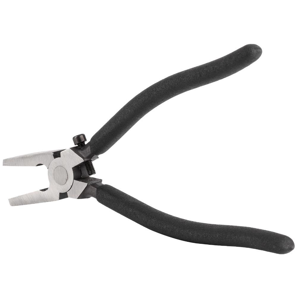 Rubber Tips Running Pliers Black Flat Nose Pliers  Stained Glass and Mosaics Work