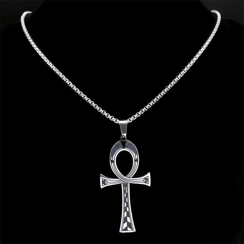 Ankh Cross Necklace - Ancient Egypt Inspired Men's Hip Hop Jewelry, Perfect Christmas Gift