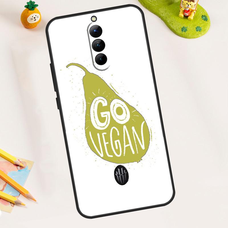 LOVE VEGGIE Vegetarian VEGAN Case For ZTE Nubia RedMagic 11 Pro 10 9 8 9S 8S 10S Pro Plus 5G 5S 6S 7S 6 7 Pro 11 Air Cover
