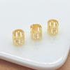 50pcs Charm Hair Rings Golden Hair Braid Tubes African Dreadlocks Beads  for Women Girls