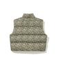 Erer Leopard Print Down Vest Khaki
