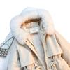 Women's Winter Parka Coat Large Fur Collar Fashion Versatile Fleece Lined All-In-One Warm Jacket Thick Outerwear