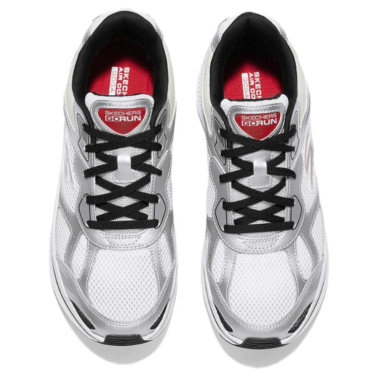 Skechers Go Run Consistent 2.0 Lightweight Comfortable Breathable Low Top Casual Running Shoes Men Sneaker White Black 220883-WBK
