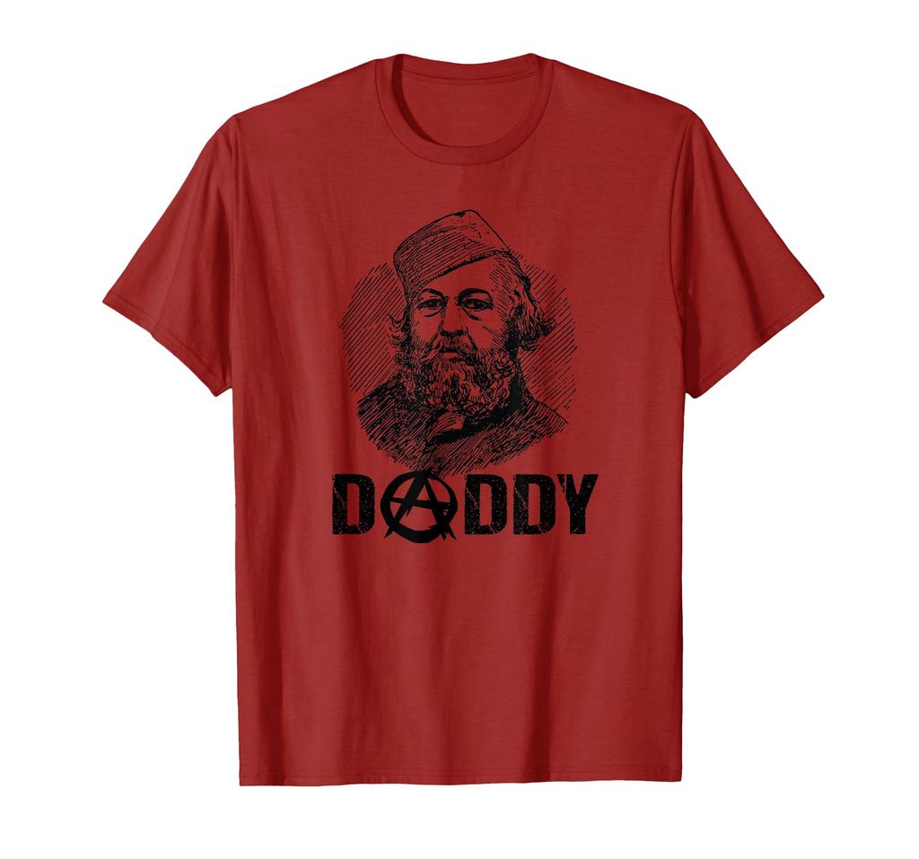 Father of Anarchy Mikhail Bakunin T-Shirt Anarchist Symbol Rebel T-Shirt