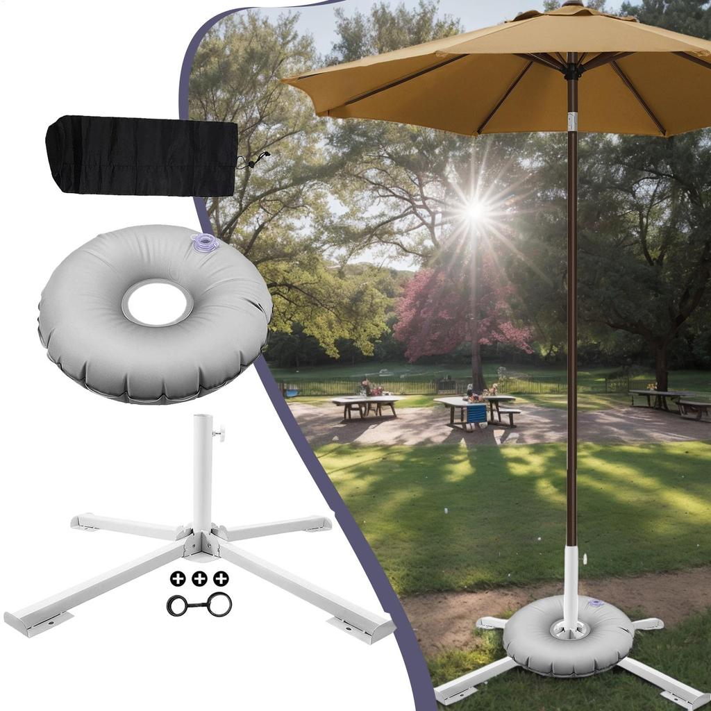 Beach Umbrella Base Outdoor Beach Umbrella Stand Heavy Duty Outdoor Sunshade Attachment Holder For Outside Travel Balcony Picnic
