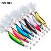 Metal VIB Leech Spinners Spoon Lures 7g/10g/15g/20g Artificial Bait With Feather Hook Night Fishing Tackle for Bass Pike Perch