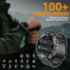 800mAh Large Battery Durable Adult Smart Watch Compass LED Flashlight IP68 BT Call Heart Rate 100+ Sports Smartwatch Men