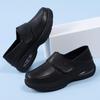 Women's Breathable Genuine Leather Nurse Shoes - Soft Sole, Wedge Heel, Non-slip, Air Cushion, Comfortable White Work Shoes