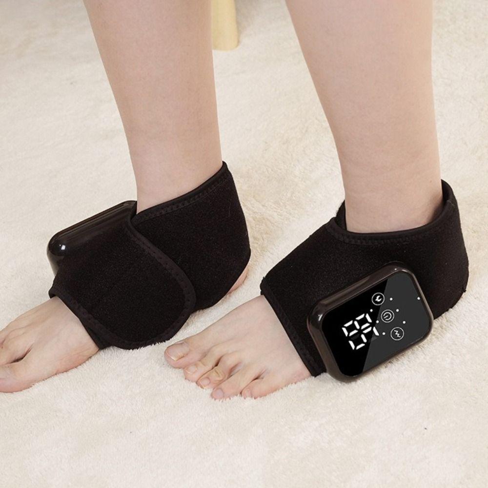 Cordless Design Heating Ankle Massage Belt 3 Vibration Modes Professional Foot Massager Vibration Massage Ankle Guard