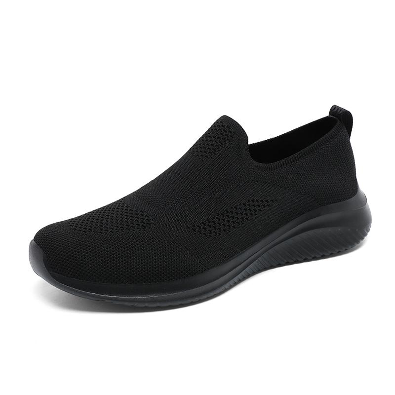 Wide sole breathable cloth shoes Large size sports and leisure shoes Tide flying woven shoes Lazy shoes