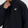 New Balance Embroidered-logo Crew-neck Sweatshirt Men's MT41510-BK