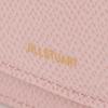 Jill Stuart Business Card Holder Honey Leather Cowhide Simple Brand Logo Antique Style JSLW6SM1 Women's