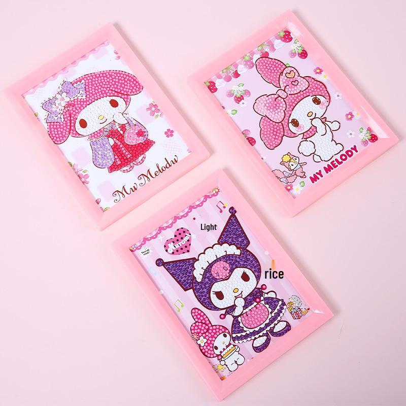 DIY Cute Cartoon Anime Diamond Painting Sticker for Kids' Bedrooms