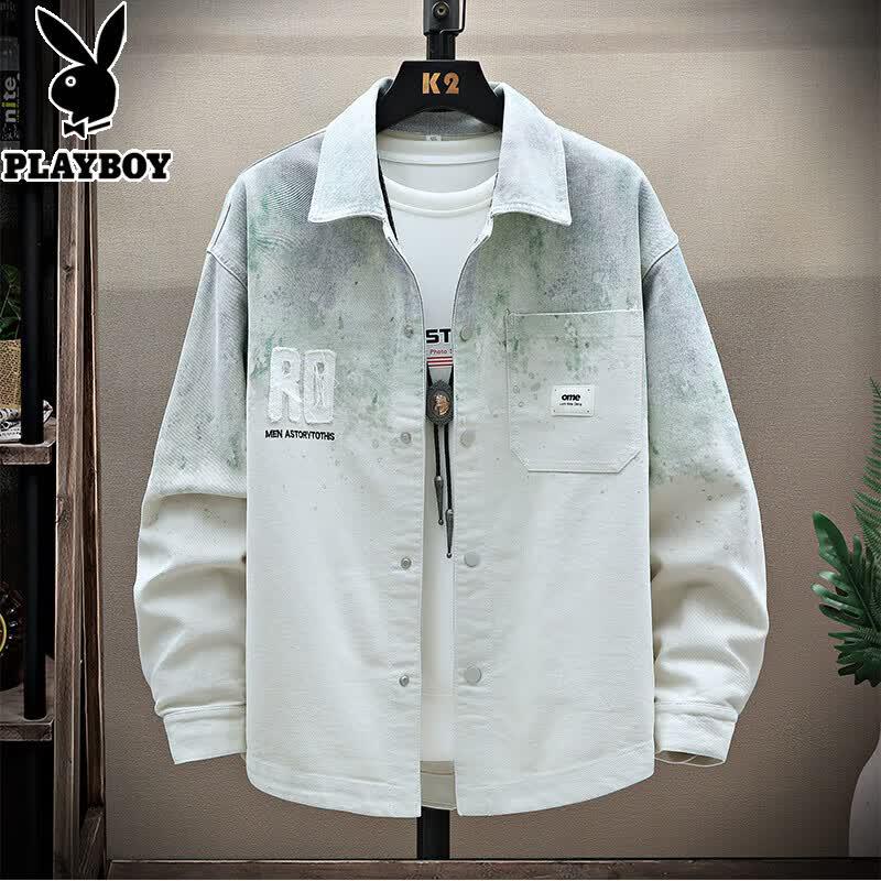 PLAYBOY Men s Seersucker Casual Shirt 4XL