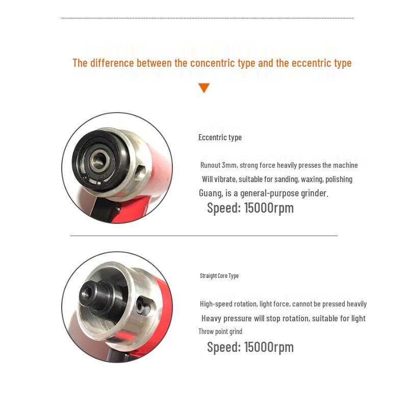 Mini Pneumatic Sander Polisher CN plug (adapter included)