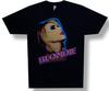 Blondie-Neon Debbie Harry-X-Large Sort Letvægts T-shirt