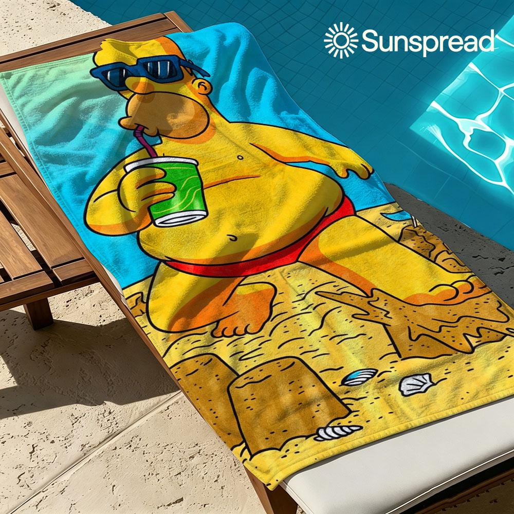 Beach vacation S-Simpson Quick Drying Bath Towel Microfiber beach towel light weight swimming camping yoga beach out