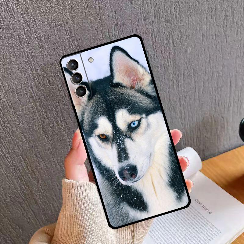 Animal Husky Puppy Phone Case For Samsung Galaxy S26 S25 S24 S20 S21 S22 S23 Ultra S10 Plus S24 FE S25 FE Cover