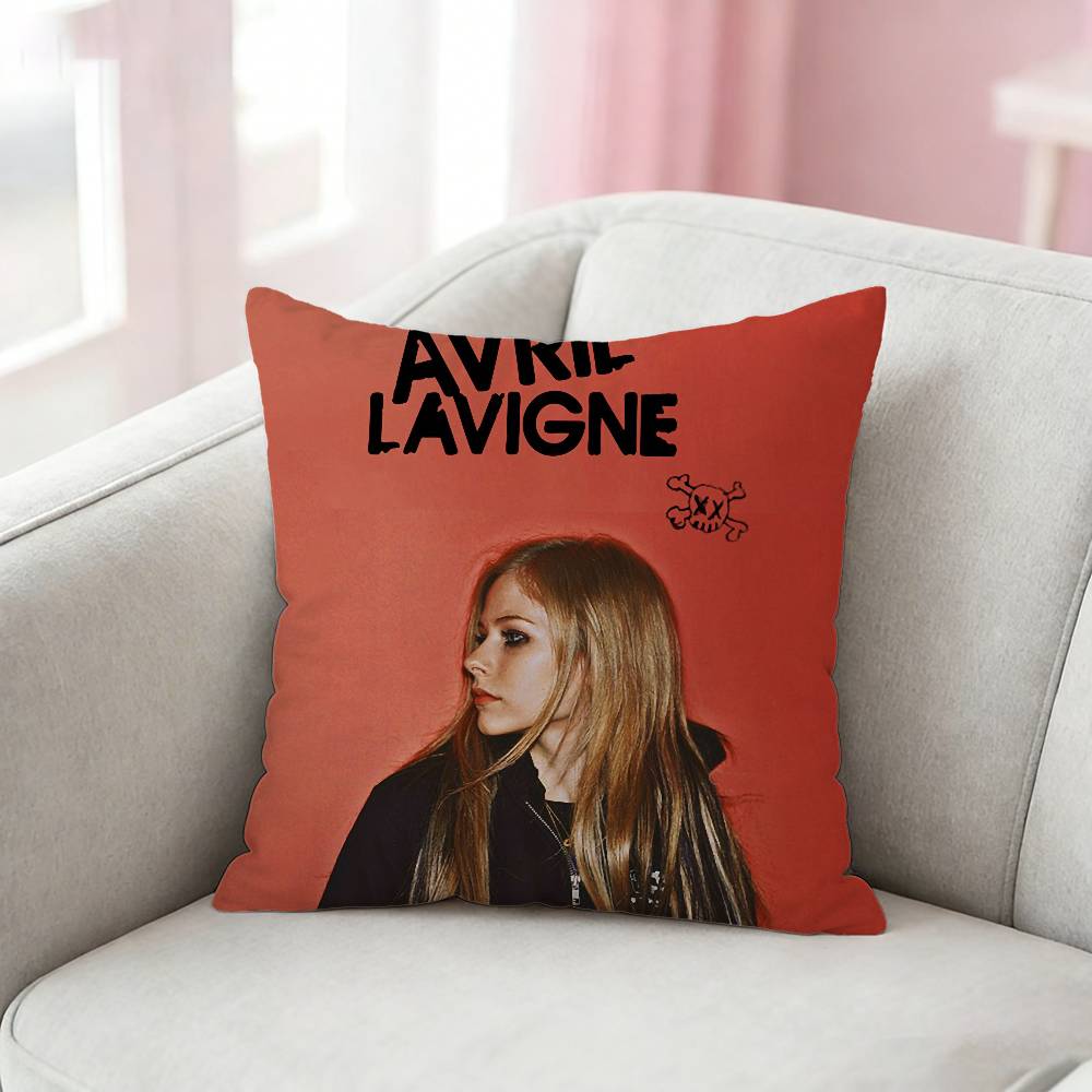 AAvril Punk LLavigne Pillow Case Pattern Printed Pillowcase For Living Room Sofa Cushion Cover