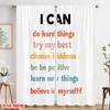 2pcs 2D Flat Printing Curtain I CAN Do Hard Things Polyester Without Electricity Seasonal Party & Holiday Decor Perfect for