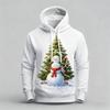 Autumn Winter Large Christmas Series Digital Printed Pattern Hoodie Warm Comfortable Versatile Men Women Christmas Atmosphere Casual Hoodie