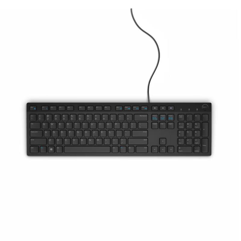 Dell KB216 Wired Keyboard and WM118 Wireless Mouse Combo