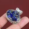 Copper Sodalite Pendant Natural Gemstone Pendant 925 Sterling Silver Pendant Handmade Vintage Pendant Healing Stone Jewelry Gifts For Women